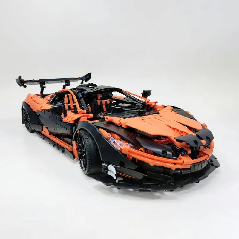 JieStar MOC Building Block Set: RC Motorized P1 Hypercar Super Racing Car 91104, Model 91104PF