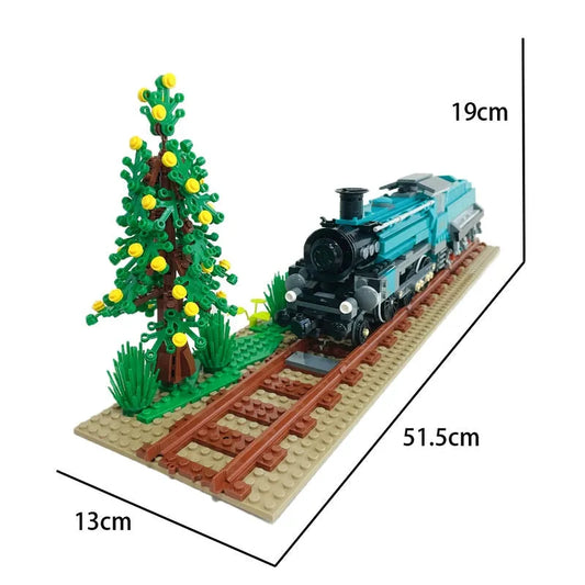 JieStar MOC Building Block Set: Retro Steam Train Locomotive 59020