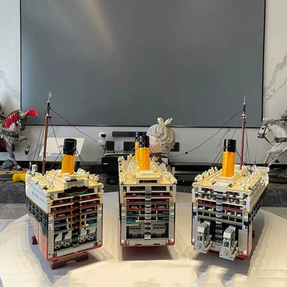JieStar MOC Building Block Set: RMS Titanic Steam Ship Boat 99023