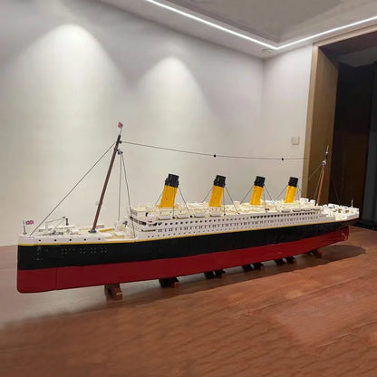 JieStar MOC Building Block Set: RMS Titanic Steam Ship Boat 99023