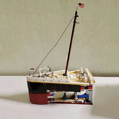 JieStar MOC Building Block Set: RMS Titanic Steam Ship Boat 99023
