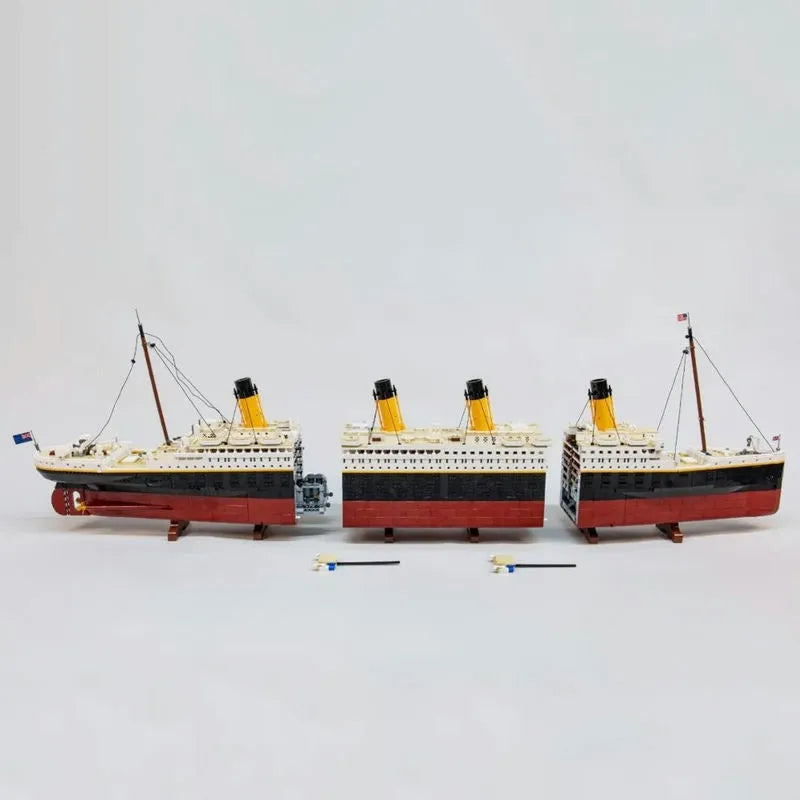 JieStar MOC Building Block Set: RMS Titanic Steam Ship Boat 99023