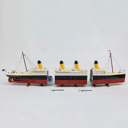 JieStar MOC Building Block Set: RMS Titanic Steam Ship Boat 99023