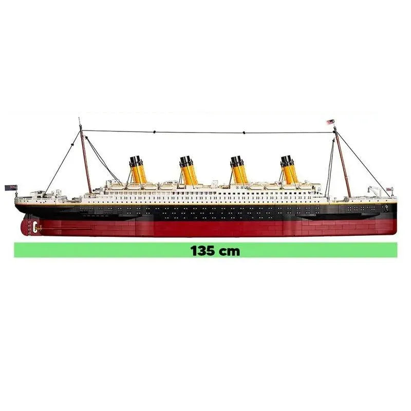 JieStar MOC Building Block Set: RMS Titanic Steam Ship Boat 99023