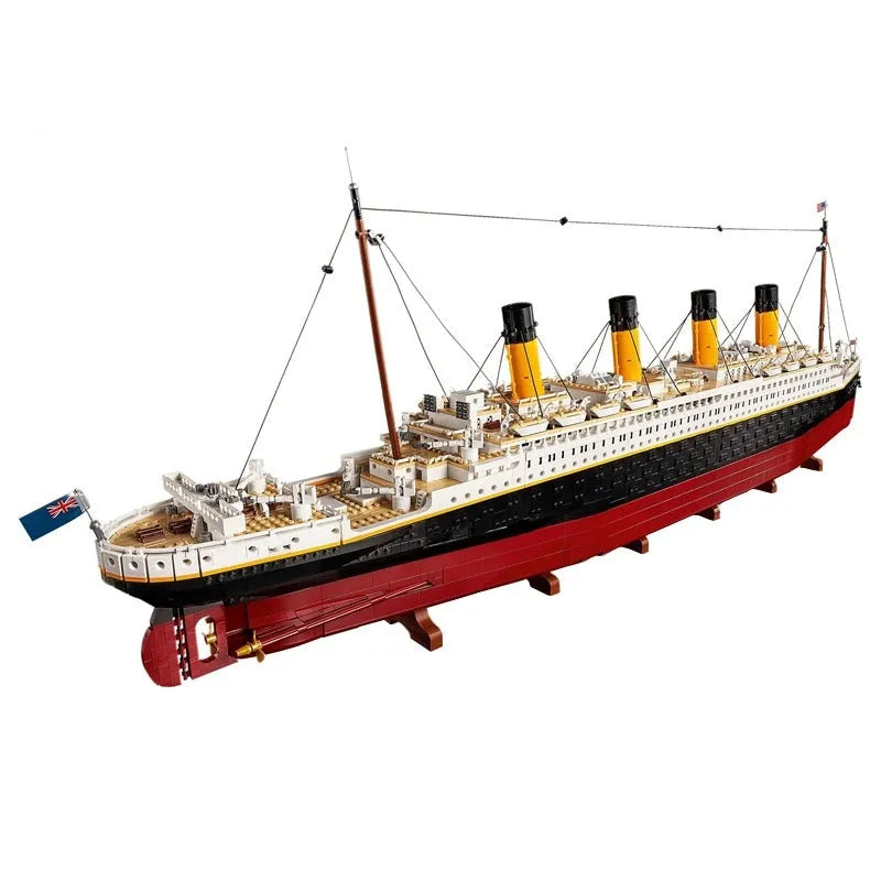 JieStar MOC Building Block Set: RMS Titanic Steam Ship Boat 99023