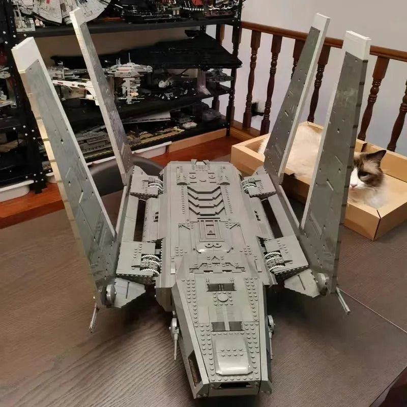 JieStar MOC Building Block Set: Star Wars Rogue Cargo Shuttle Spaceship, Model 67108