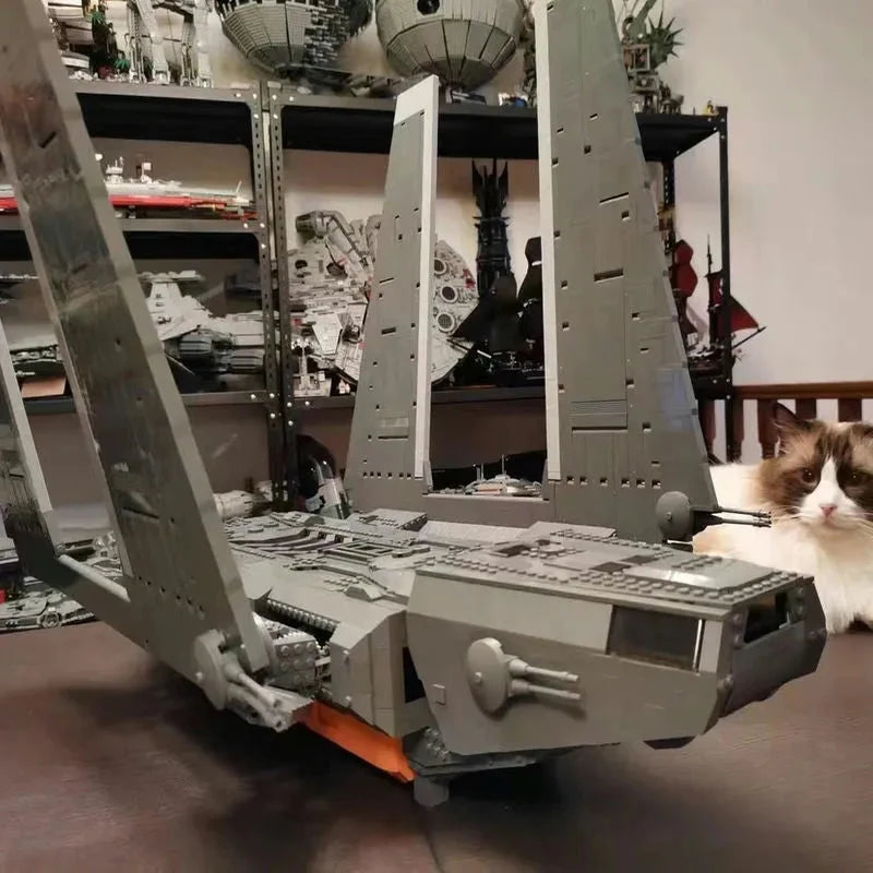 JieStar MOC Building Block Set: Star Wars Rogue MOC Cargo Shuttle Space Ship