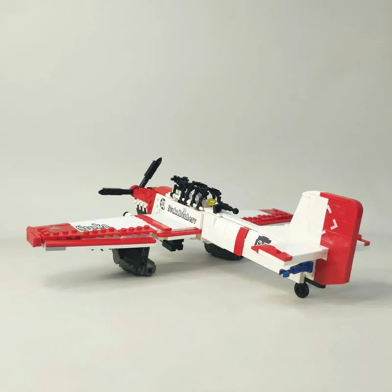 JieStar MOC Building Block Set: WW2 Bomber Stuka Aircraft, Model 61045