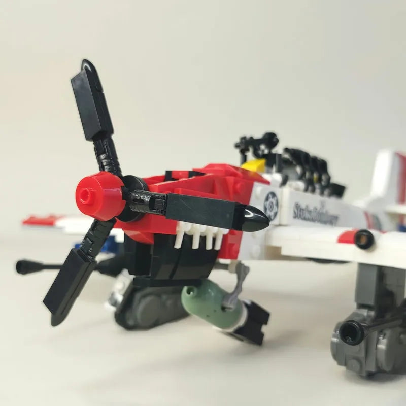 JieStar MOC Building Block Set: WW2 Bomber Stuka Aircraft, Model 61045