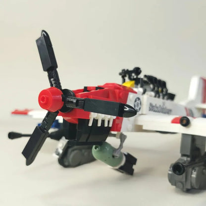JieStar MOC Building Block Set: WW2 Bomber Stuka Aircraft, Model 61045