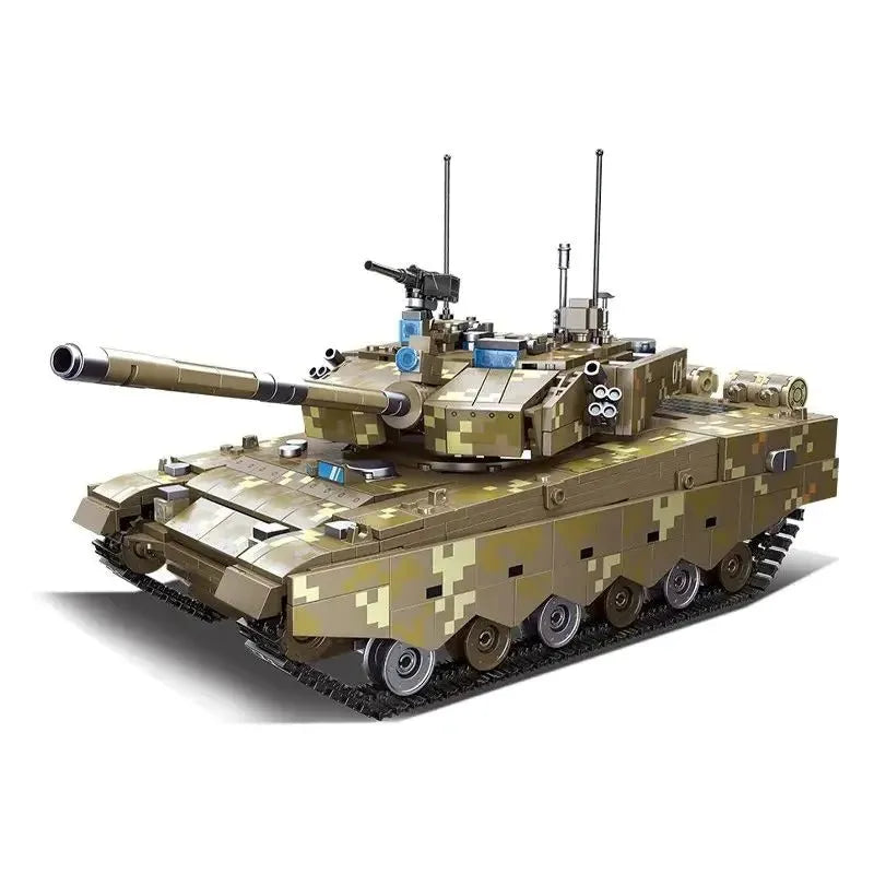 JieStar MOC Building Block Set: ZTZ 99A Main Battle Tank, Model 61038