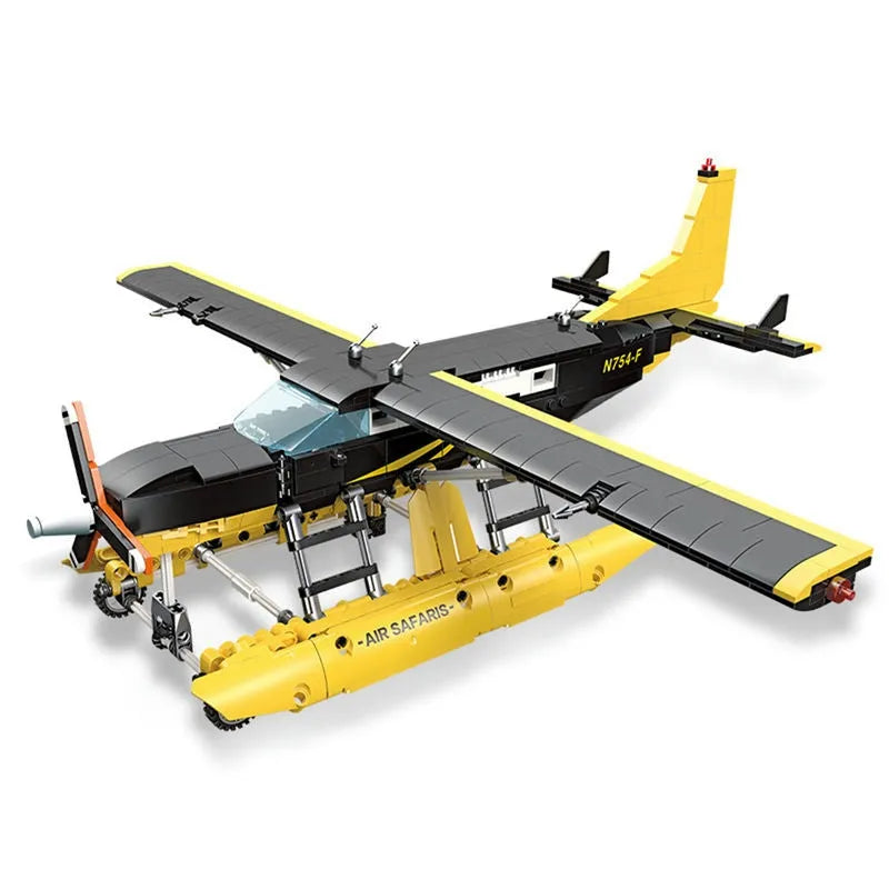 JieStar MOC Building Block Set: Cargo Plane Cessna 208 Aircraft, Model 58007