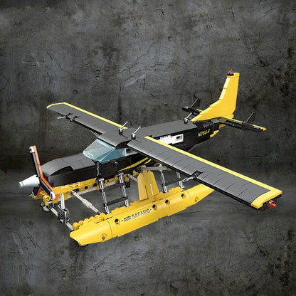 JieStar MOC Building Block Set: Cargo Plane Cessna 208 Aircraft, Model 58007