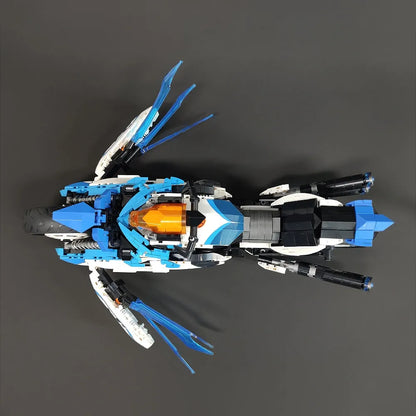 JieStar MOC Building Block Set: CYBERANGEL Concept Motorcycle, Model 58013