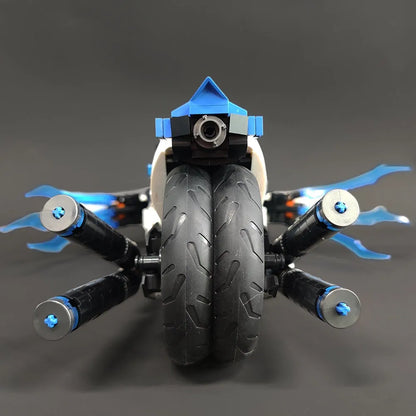 JieStar MOC Building Block Set: CYBERANGEL Concept Motorcycle, Model 58013