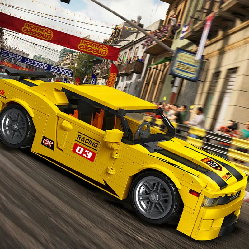 JieStar MOC Building Block Set: Chevrolet Camaro RS Car 92009