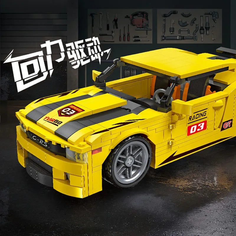 JieStar MOC Building Block Set: Chevrolet Camaro RS Car 92009