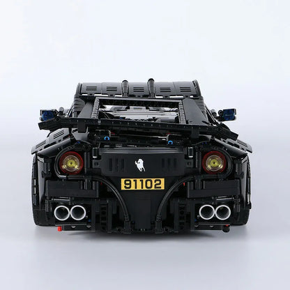 JieStar MOC Motorized Building Block Set: Ferrari F12 Sports Racing Car 91102