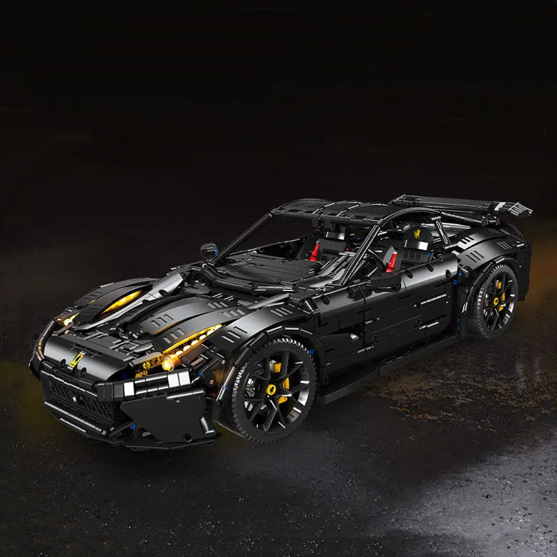 JieStar MOC Motorized Building Block Set: Ferrari F12 Sports Racing Car 91102