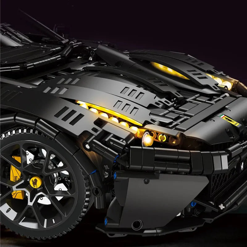 JieStar MOC Motorized Building Block Set: Ferrari F12 Sports Racing Car 91102