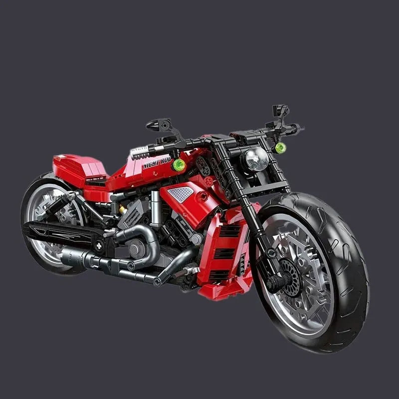 JieStar MOC Building Block Set: Harley Night Rod Motorcycle 91020