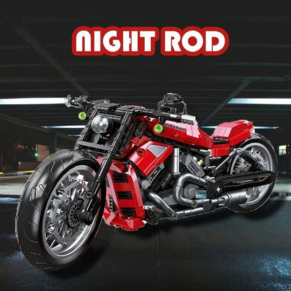 JieStar MOC Building Block Set: Harley Night Rod Motorcycle 91020