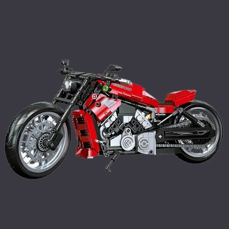 JieStar MOC Building Block Set: Harley Night Rod Motorcycle 91020