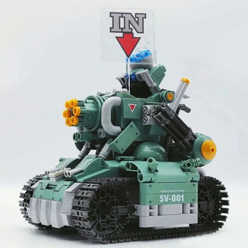 JieStar MOC Building Block Set: Motorized SV001 Chariot Tank, Model JS37002
