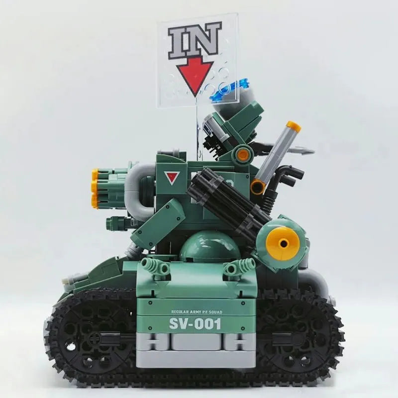 JieStar MOC Building Block Set: Motorized SV001 Chariot Tank, Model JS37002