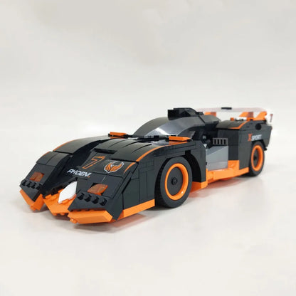 JieStar MOC Building Block Set: Motorized MOC Phoneix-7 Racing Car, Model 92012