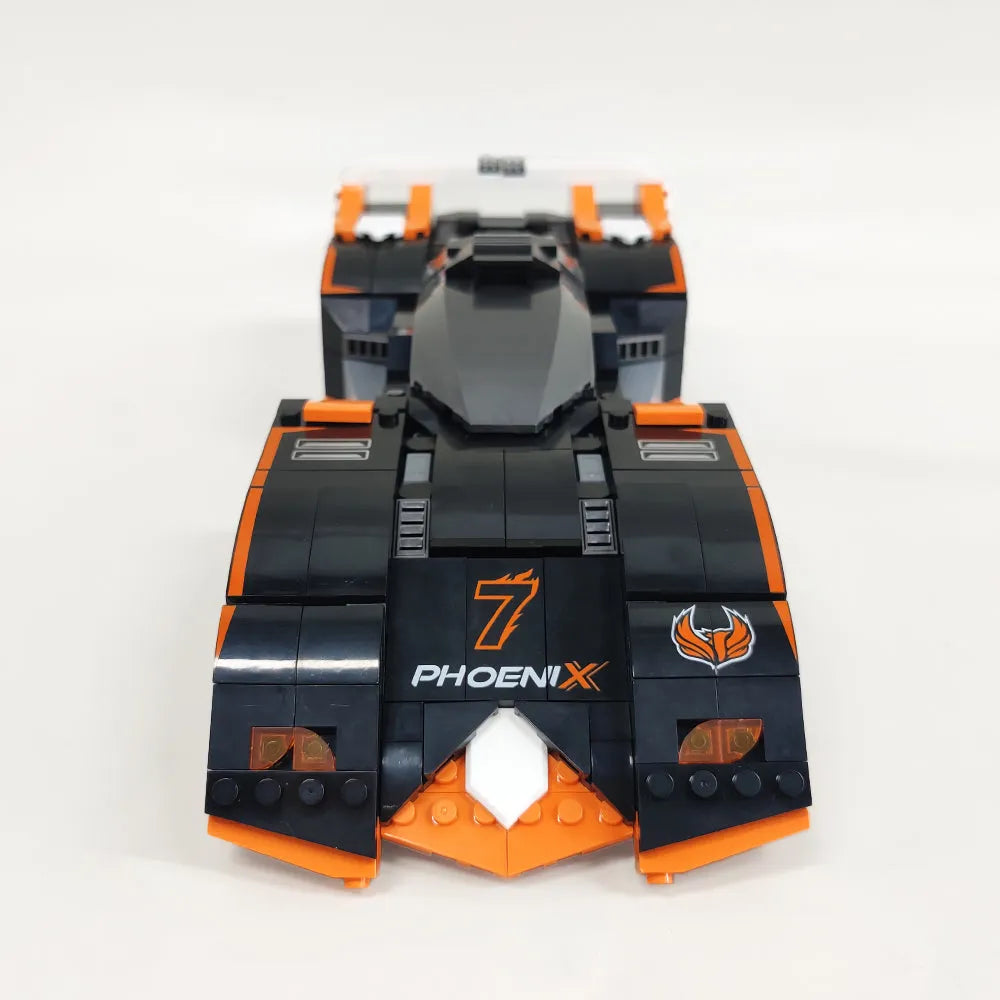 JieStar MOC Building Block Set: Motorized MOC Phoneix-7 Racing Car, Model 92012