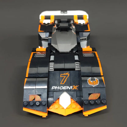JieStar MOC Building Block Set: Motorized MOC Phoneix-7 Racing Car, Model 92012
