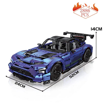 JieStar MOC Building Block Set: Super MOC Concept Racing Sports Car, Model 92025