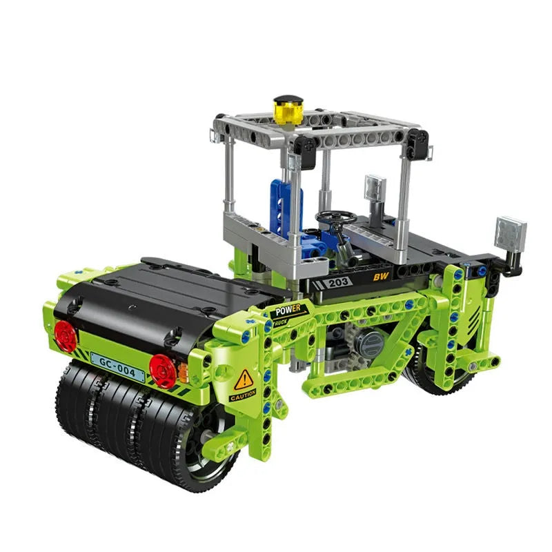 JieStar Building Block Set: Mini Road Roller Steamroller Truck, Model JS91004