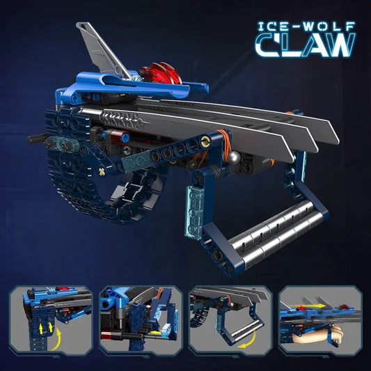 JieStar MOC Building Block Set: Weapon MOC Ice Wolf Claw, Model 58004