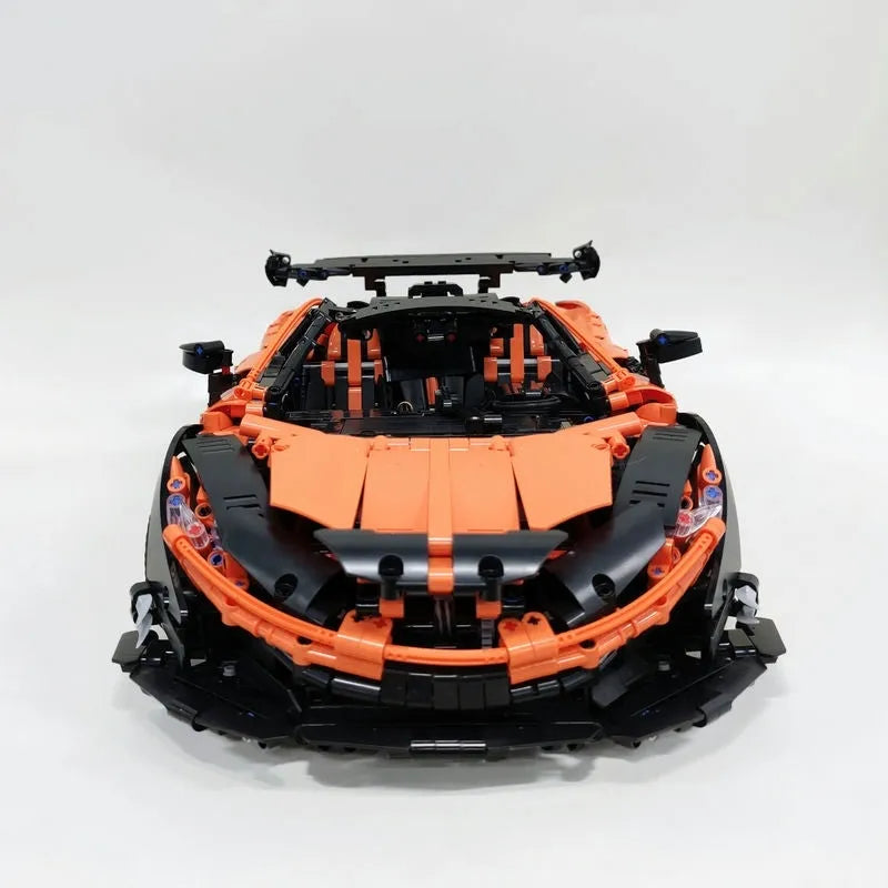 JieStar MOC Motorized Building Block Set: Hypercar MOC Super P1 Racing Car 91104