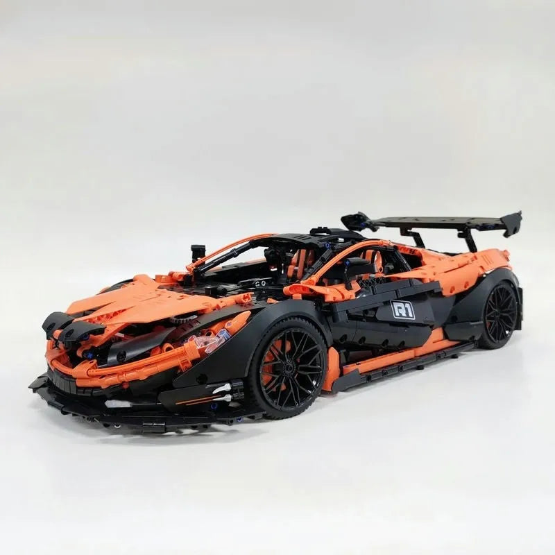JieStar MOC Motorized Building Block Set: Hypercar MOC Super P1 Racing Car 91104