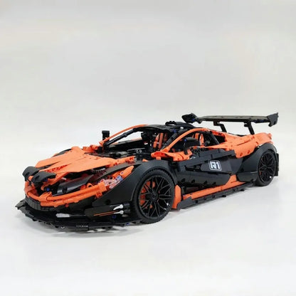 JieStar MOC Motorized Building Block Set: Hypercar MOC Super P1 Racing Car 91104