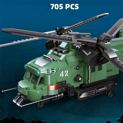 JieStar MOC Building Block Set: Twin-Rotor Helicopter 58008