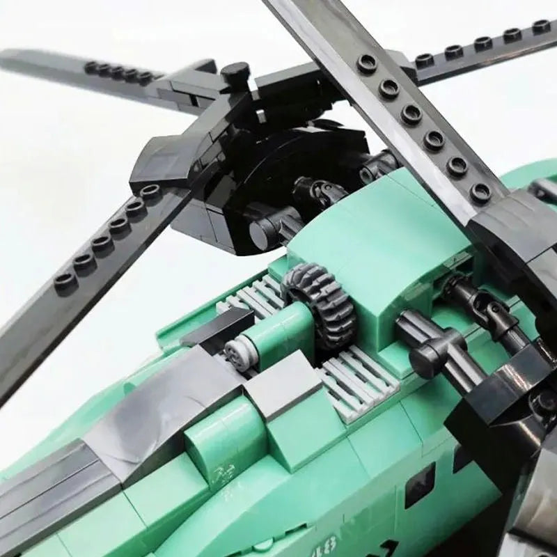 JieStar MOC Building Block Set: Twin-Rotor Helicopter 58008