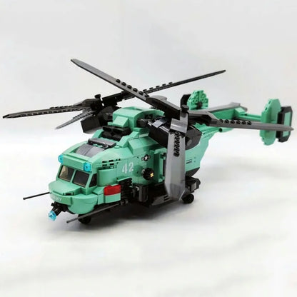 JieStar MOC Building Block Set: Twin-Rotor Helicopter 58008