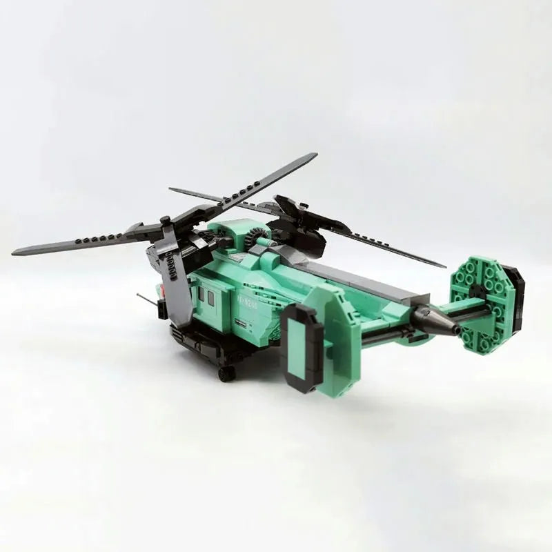 JieStar MOC Building Block Set: Twin-Rotor Helicopter 58008