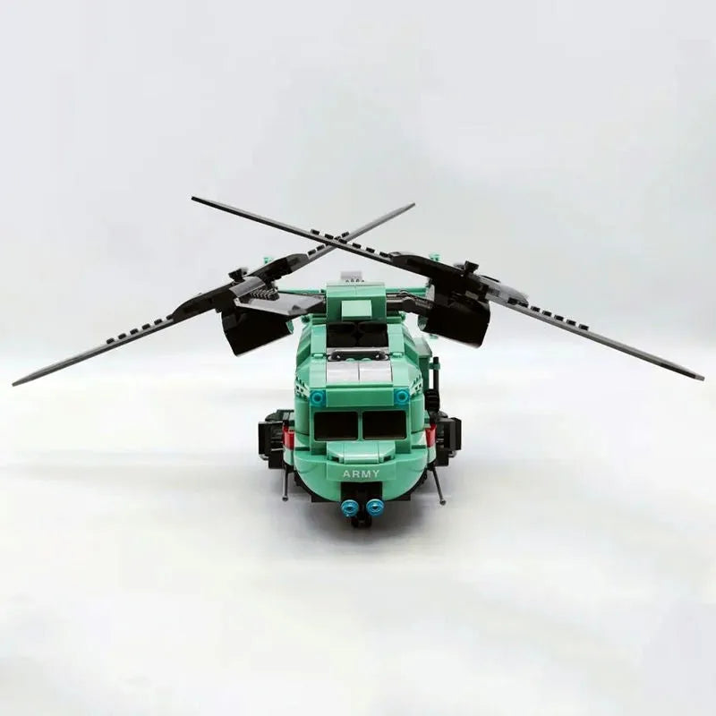JieStar MOC Building Block Set: Twin-Rotor Helicopter 58008
