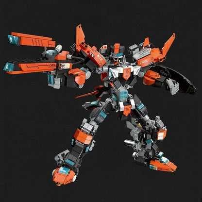 JieStar Building Block Set: Transforming Titan Knight Mecha Robot Warrior, Model 67030