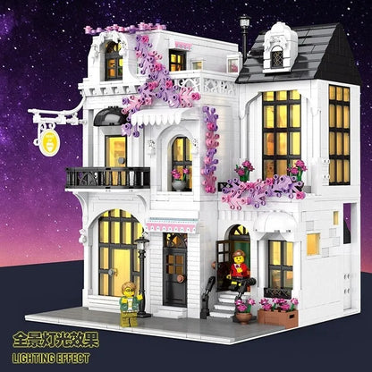 JuHang Building Block Set: European Garden City Flower Store, Model 86013