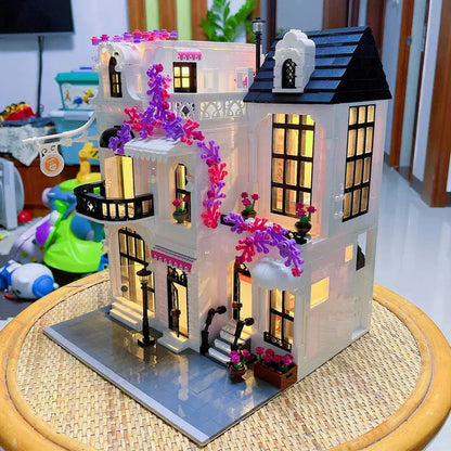 JuHang Building Block Set: European Garden City Flower Store, Model 86013