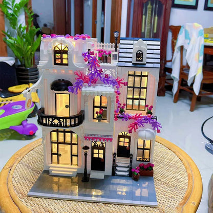 JuHang Building Block Set: European Garden City Flower Store, Model 86013