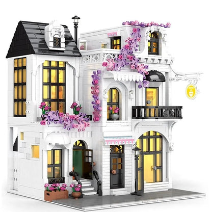 JuHang Building Block Set: European Garden City Flower Store, Model 86013