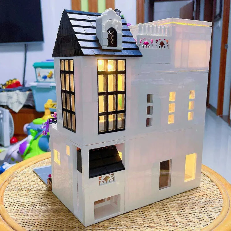 JuHang Building Block Set: European Garden City Flower Store, Model 86013