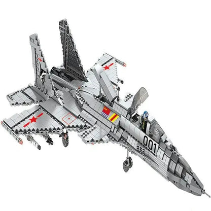 JuHang Building Block Set: Aircraft J-15 Flying Shark Fighter Jet, Model 88006